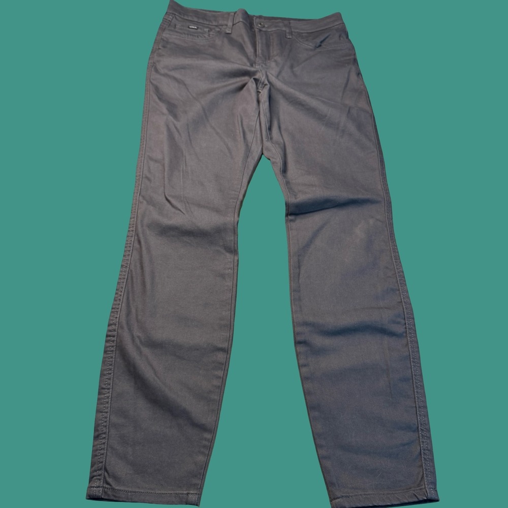 Kuhl Pants Size 14 Regular Womens Gray Denim Casual Outdoor Hiking Tapered
